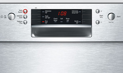 ویژگی های ظاهری ماشین ظرفشویی توکار بوش مدل SMU45JS01B